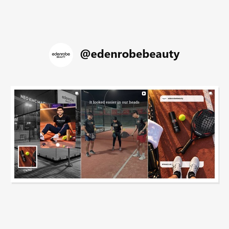 edenrobe Beauty edenrobe Beauty: edenrobe Beauty — fragrances and body mists marketed through sport and everyday moments