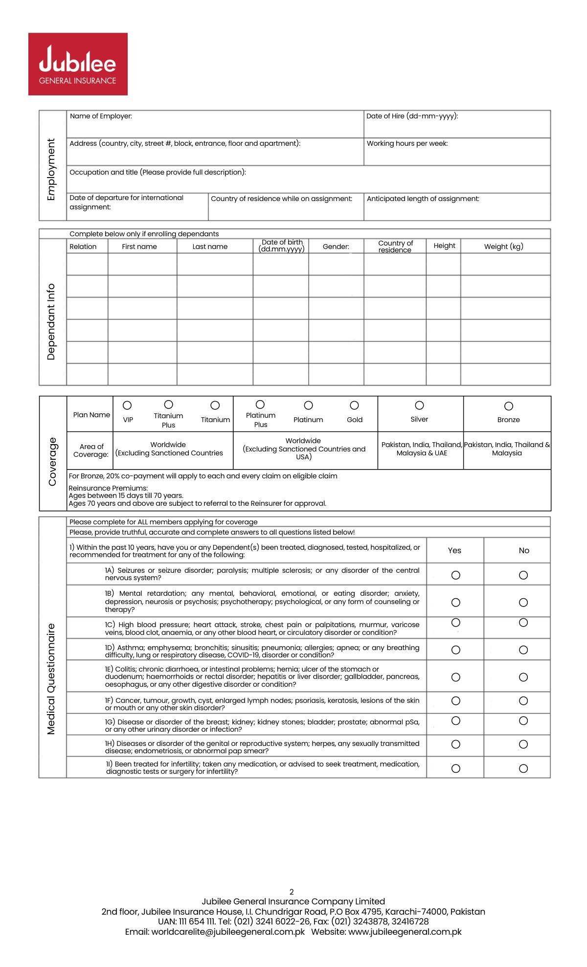 Jubilee General Insurance page 8 of 8 Jubilee General Insurance page 8 of 8