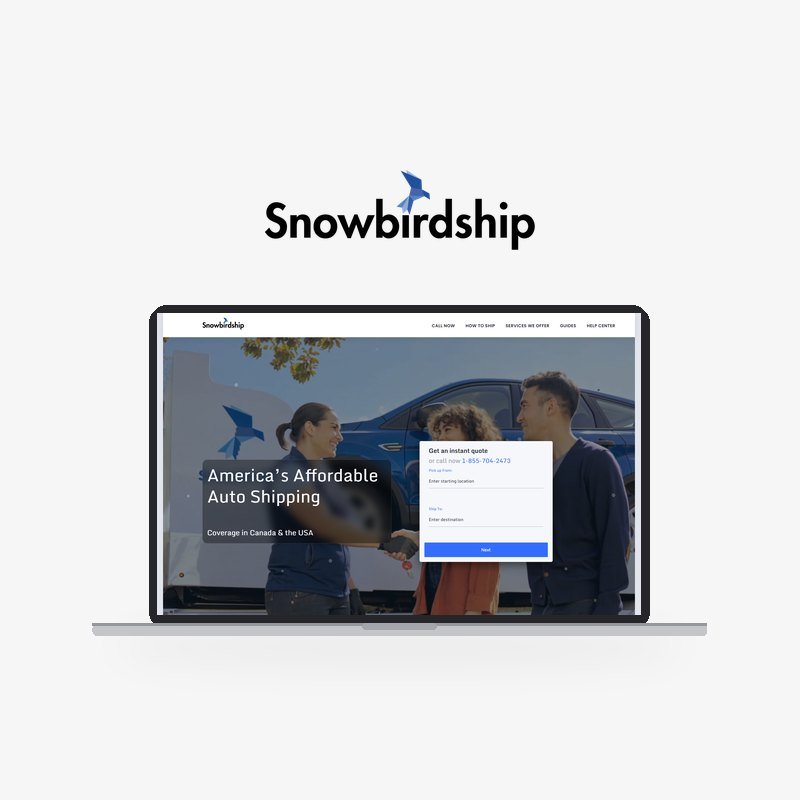 Snowbirdship Snowbirdship: Snowbirdship — an auto transport website that quotes, compares and books cross-border car shipping